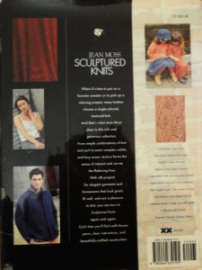 Sculptured Knits - back cover