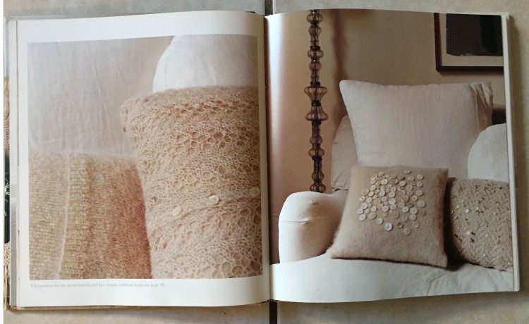 button and lace pillows