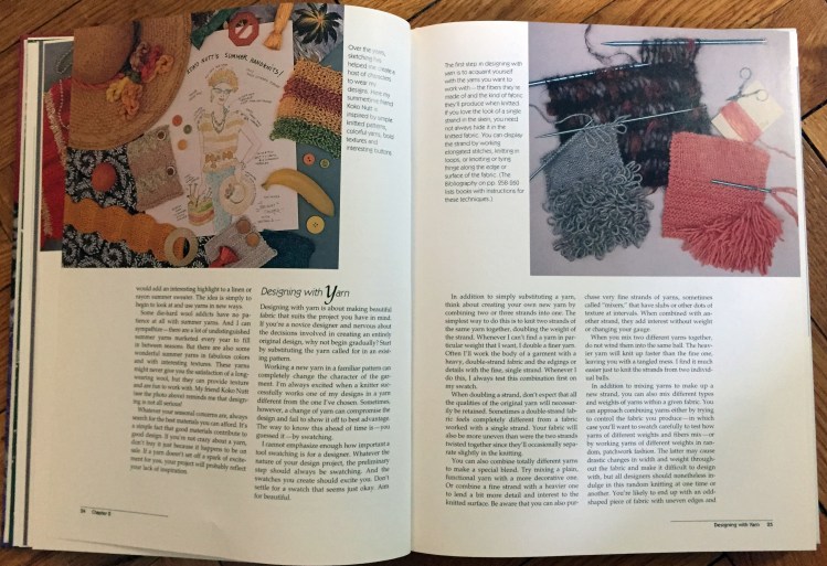 Designing Knitwear - sketching and swatching