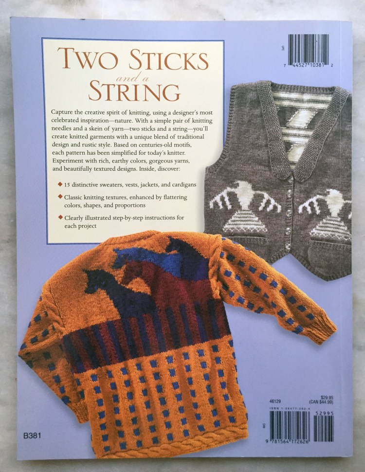 Two Sticks and a String - back cover