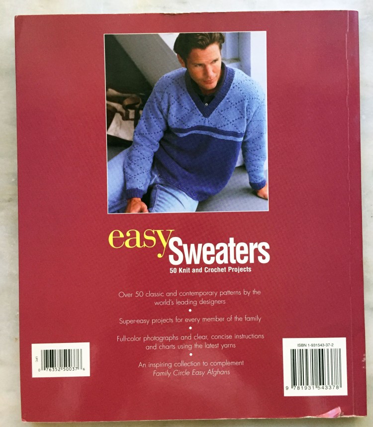 Family Circle Easy Sweaters - back cover