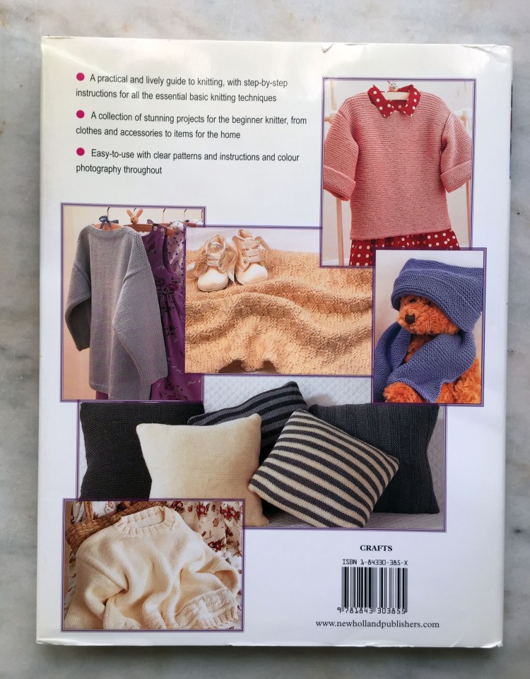 Learn to Knit - back cover