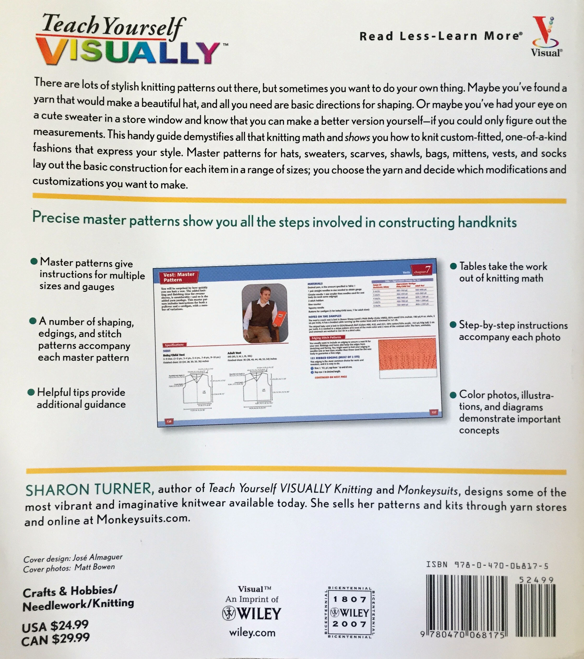 Teach Yourself VISUALLY Knitting Book, 2nd Edition - Step-by-Step Photo Guide For Beginners & Beyond